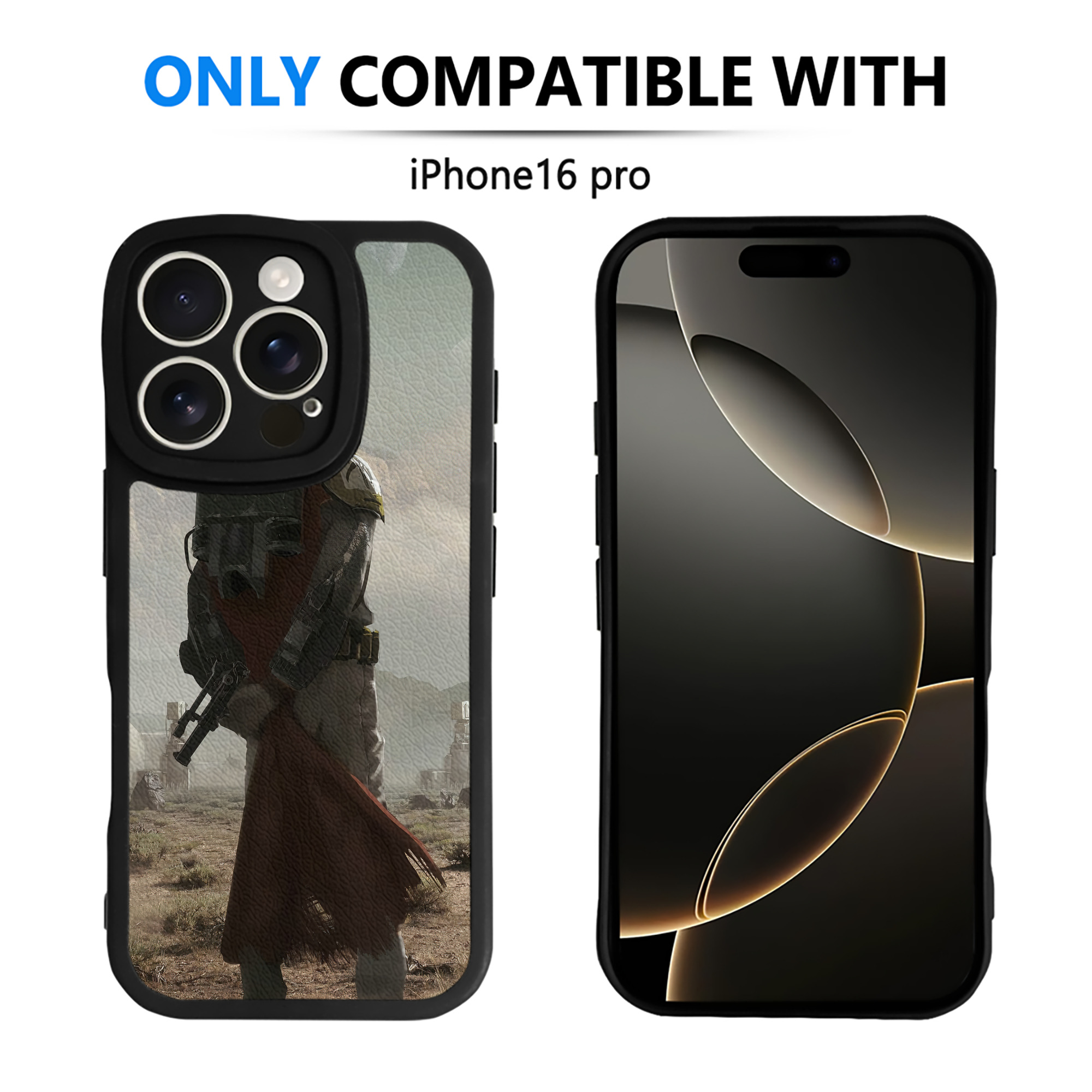 （画像用） スター・ウォーズ Star Wars 【iPhone 16シリーズ対応】シリコンスマホケース（レザー調） 材質：シリコン